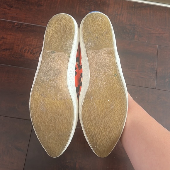 Kate Spade Orange Leopard Pointed Keds - Picture 2 of 8